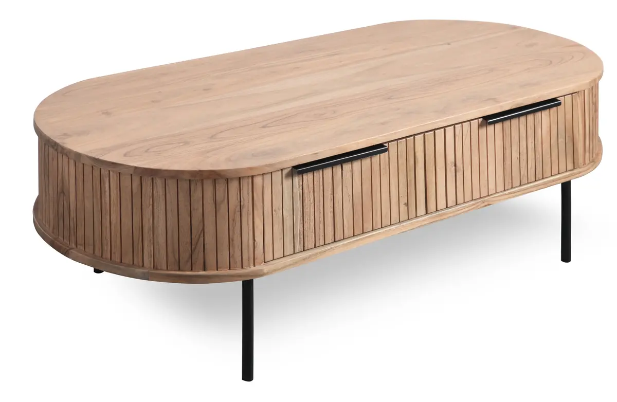 Couchtisch - LB ca. 118x60 cm, Akazie massiv