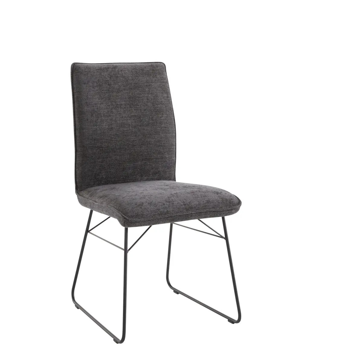 Stuhl Elda - Stoff, Anthrazit