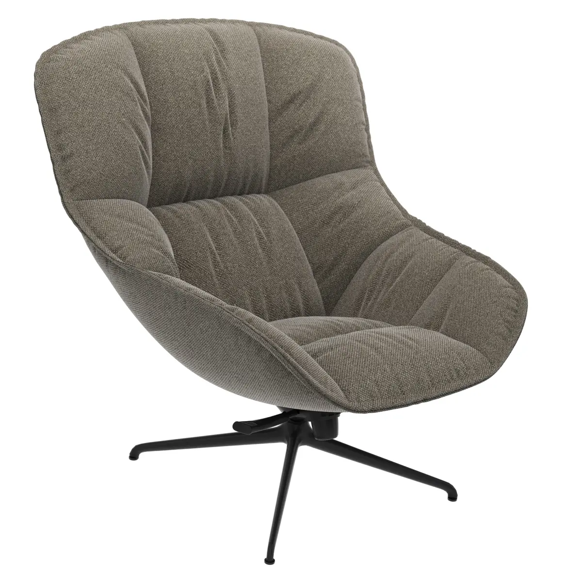 Sessel Unn - Stoff, Taupe