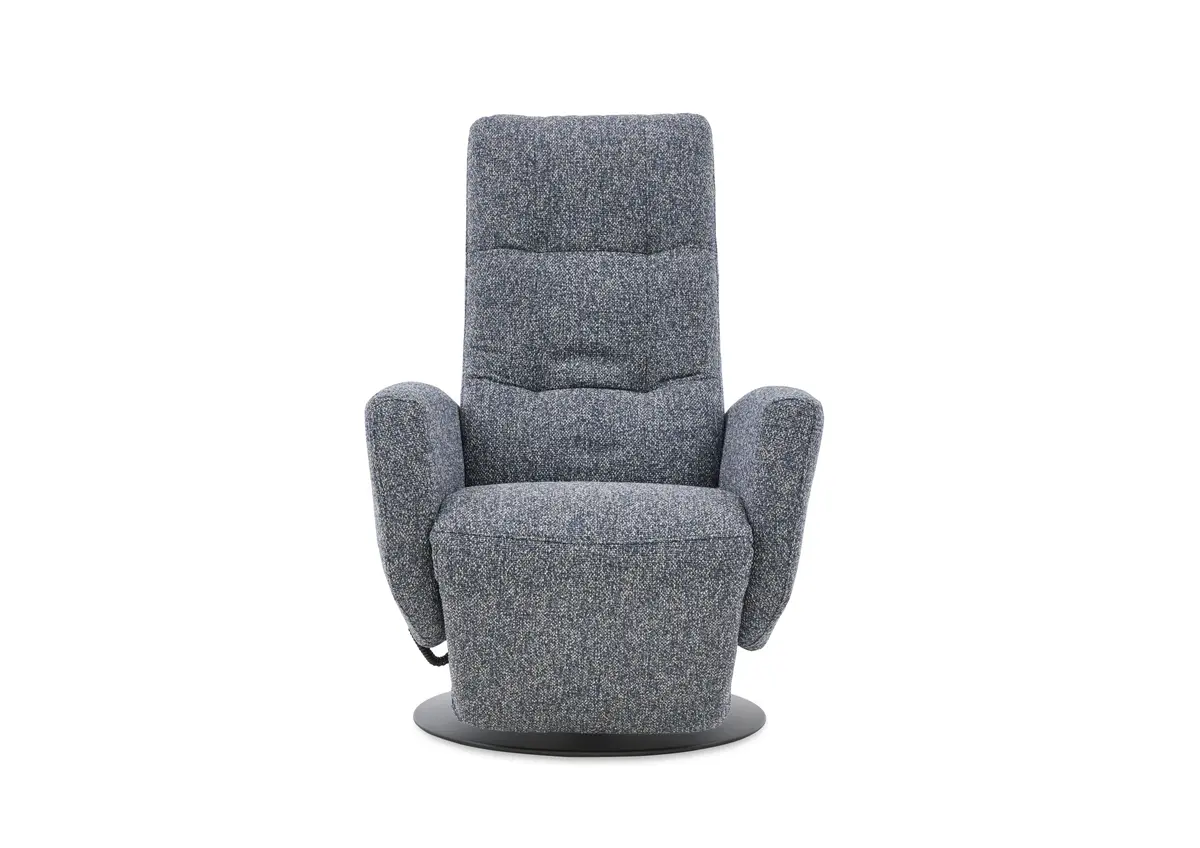 TV-Sessel - Größe S, Relaxfunktion, Kopfteil verstellbar, Stoff, Marine