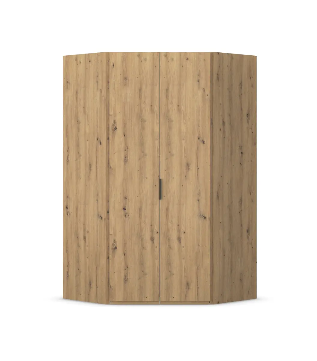Eckschrank ROVERO- B ca. 127 cm, Eiche Dekor