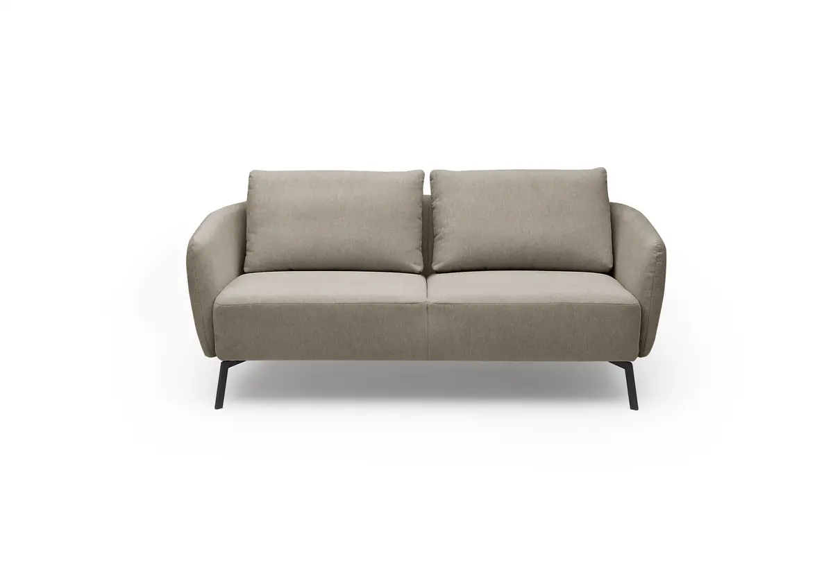 Sofa CARLLOTA - 2,5-Sitzer, Stoff, Silbergrau