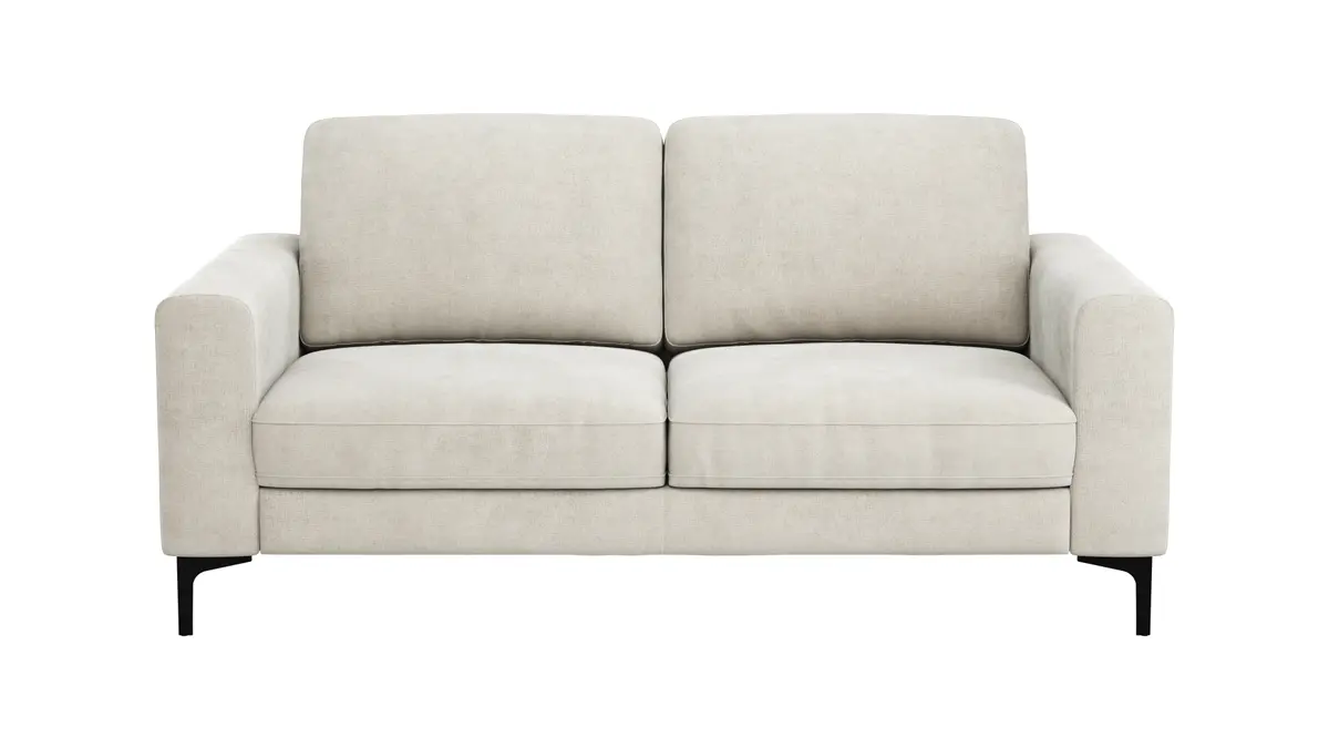 Sofa Oviedo - 2-Sitzer, Stoff, Natur