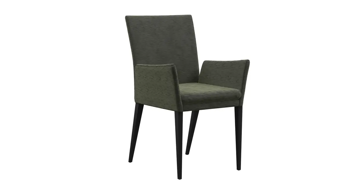 Armlehnstuhl Saragossa - Stoff, Eukalyptus