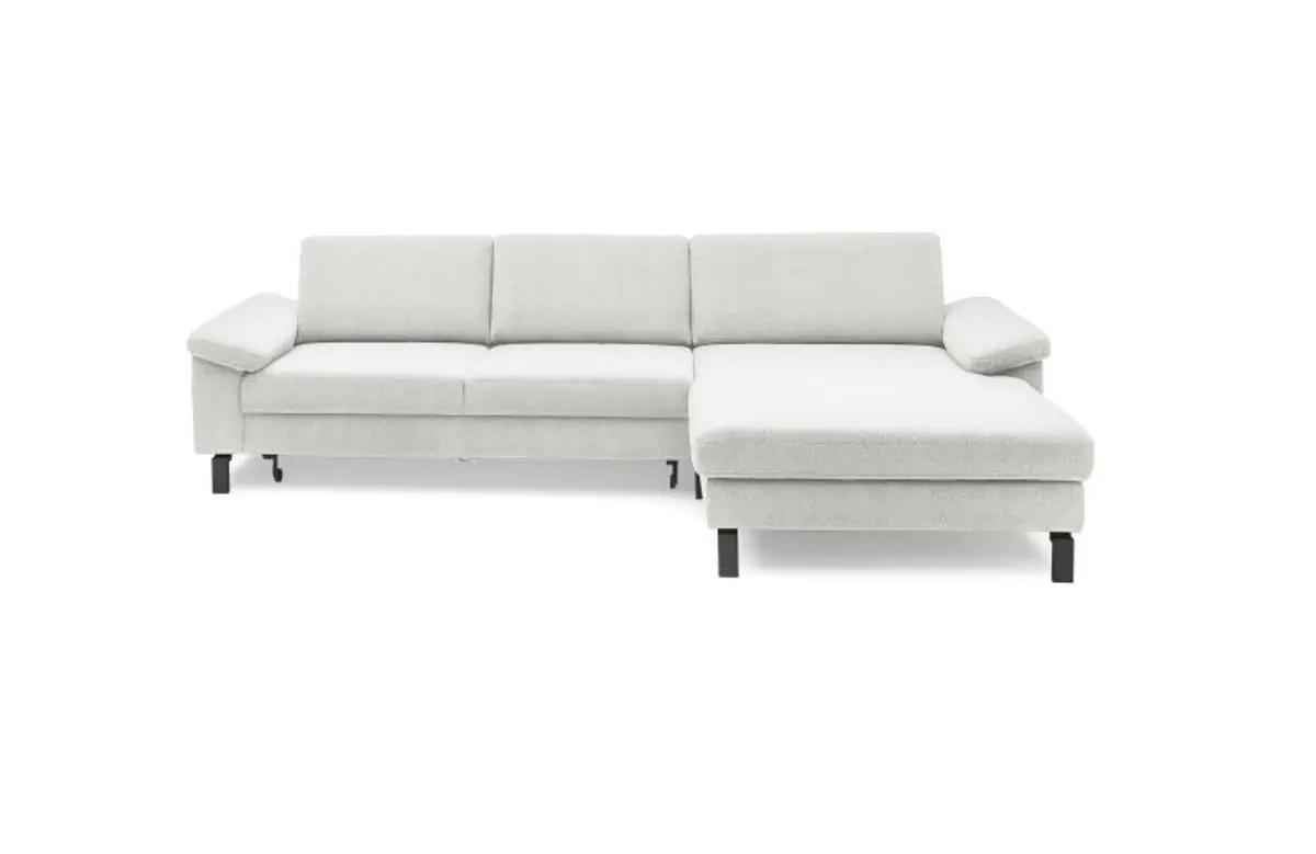 Ecksofa CALM MOVE - 2,5-Sitzer, Ecke rechts inkl Schlaffunktion, Microfaser, Creme