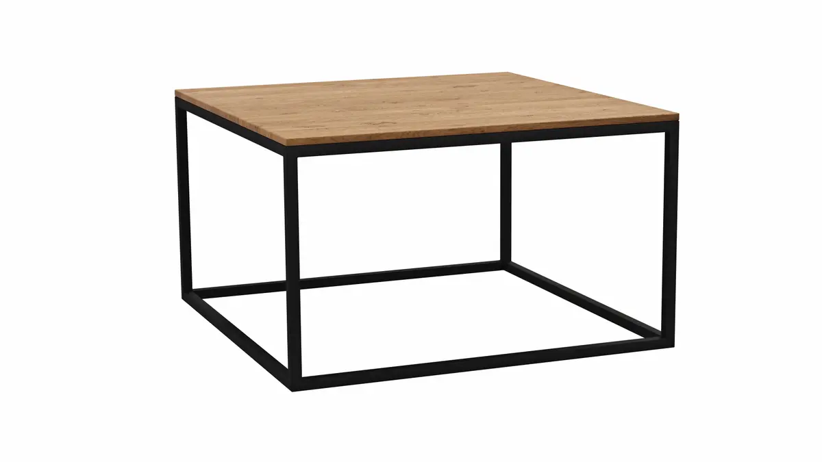 Couchtisch Kai - LBH ca. 65x65x37 cm, Asteiche massiv