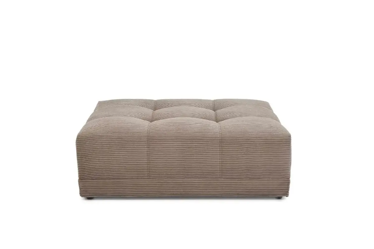 Hocker JANNI - Stoff, Taupe