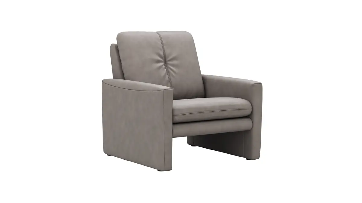 Sessel Tenero - inkl. Relaxfunktion, Stoff, Grau