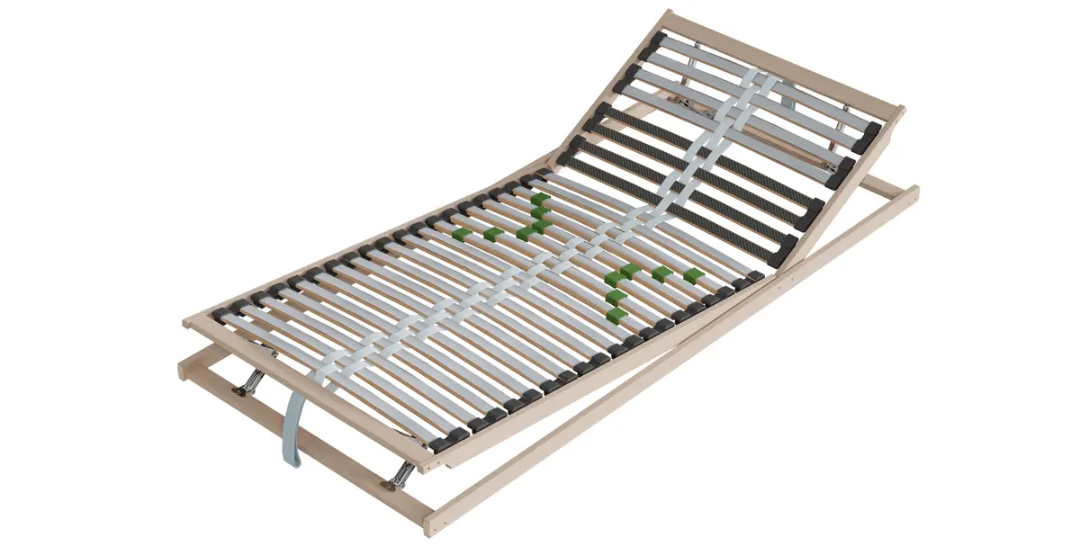 Lattenrost Alpin Schlafsysteme Alpin-A-KF - 90x200cm, Kopf-/Fußteil manuell verstellbar