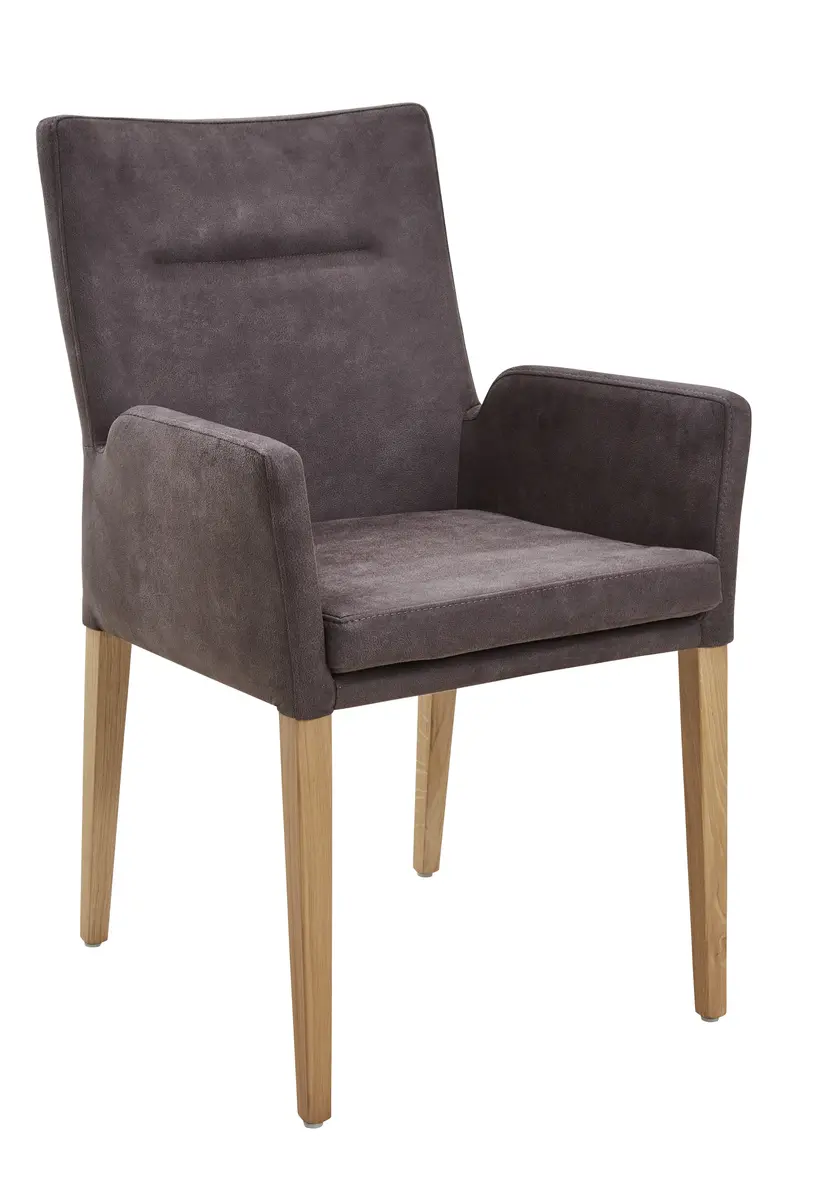 Armlehnstuhl 3190 - Stoff, Eisengrau