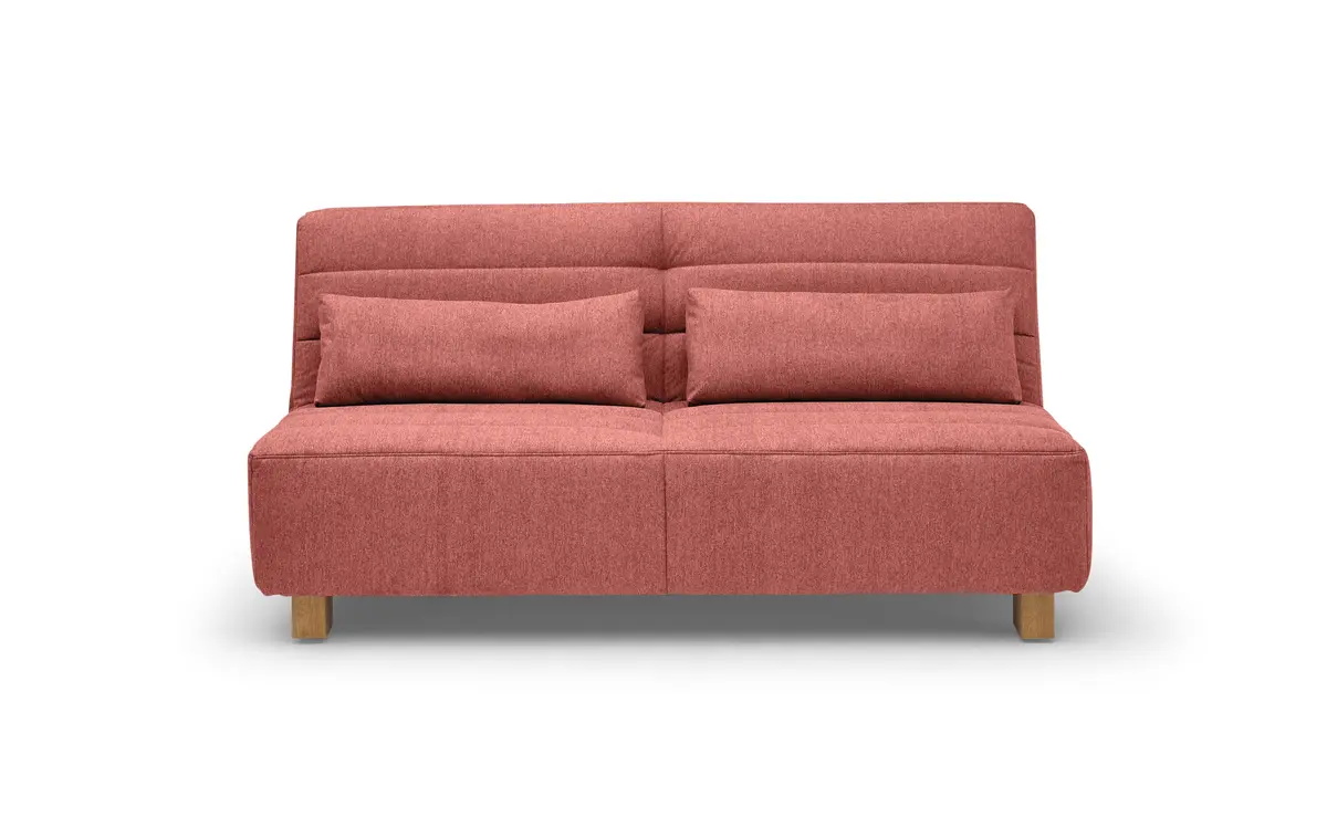 Funktionssofa EASY Optik D - 2-Sitzer, 180 cm inkl. Schlaffunktion, Stoff, Rot