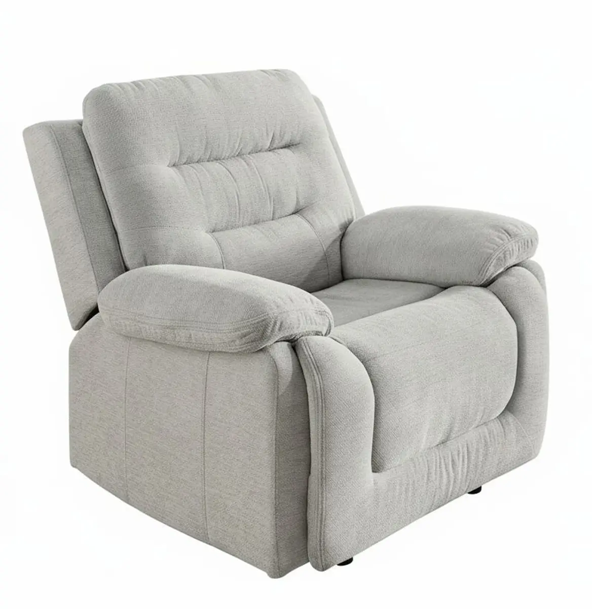 TV-Sessel - Relaxfunktion, Stoff, Grau