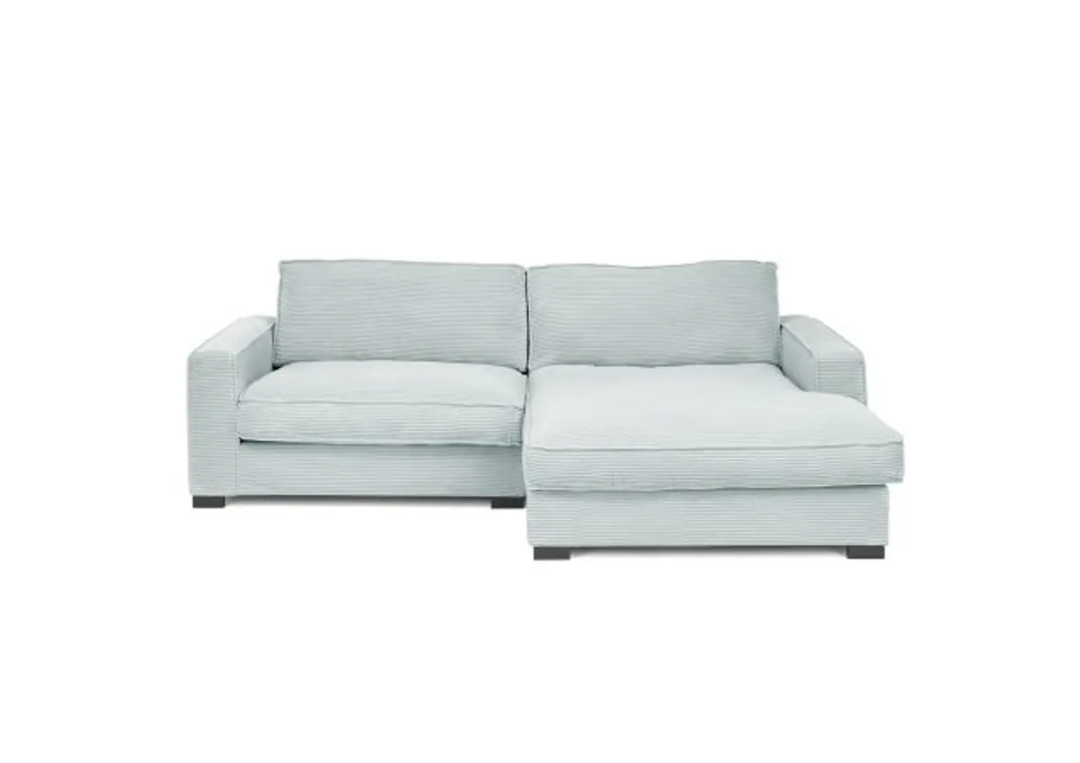 Ecksofa - 2-Sitzer, Ecke rechts, Stoff, Mint
