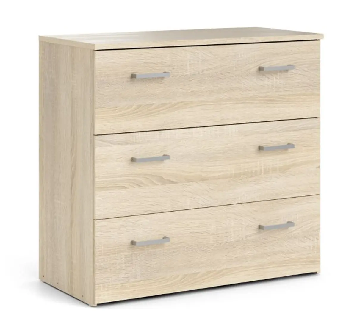 Kommode - B ca. 74 cm, Eiche Struktur Nachbildung