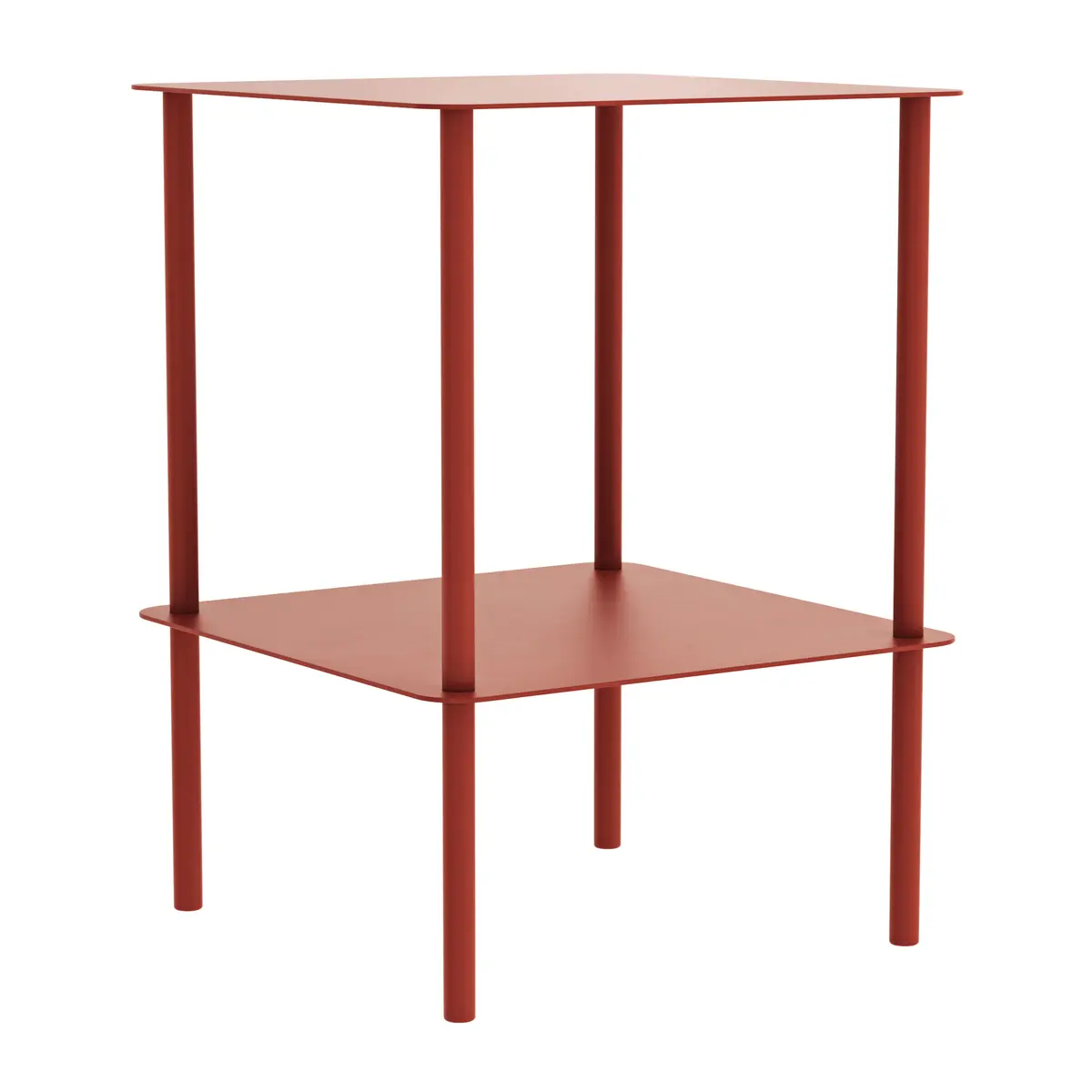 Beistelltisch Dagny - BHT ca. 40x55x40 cm, Quadratisch, Metall, Camparirot