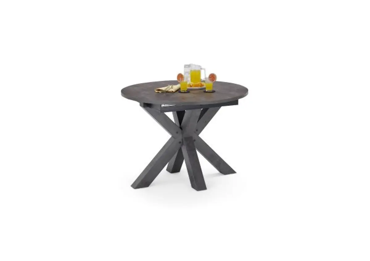 Ausziehtisch- LB ca. 110-150 cm, Keramik, Dunkel, Graphit, Anthrazit