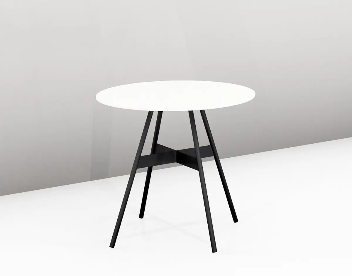 Couchtisch - LBH ca. 55x55x49 cm, ESG Weiß