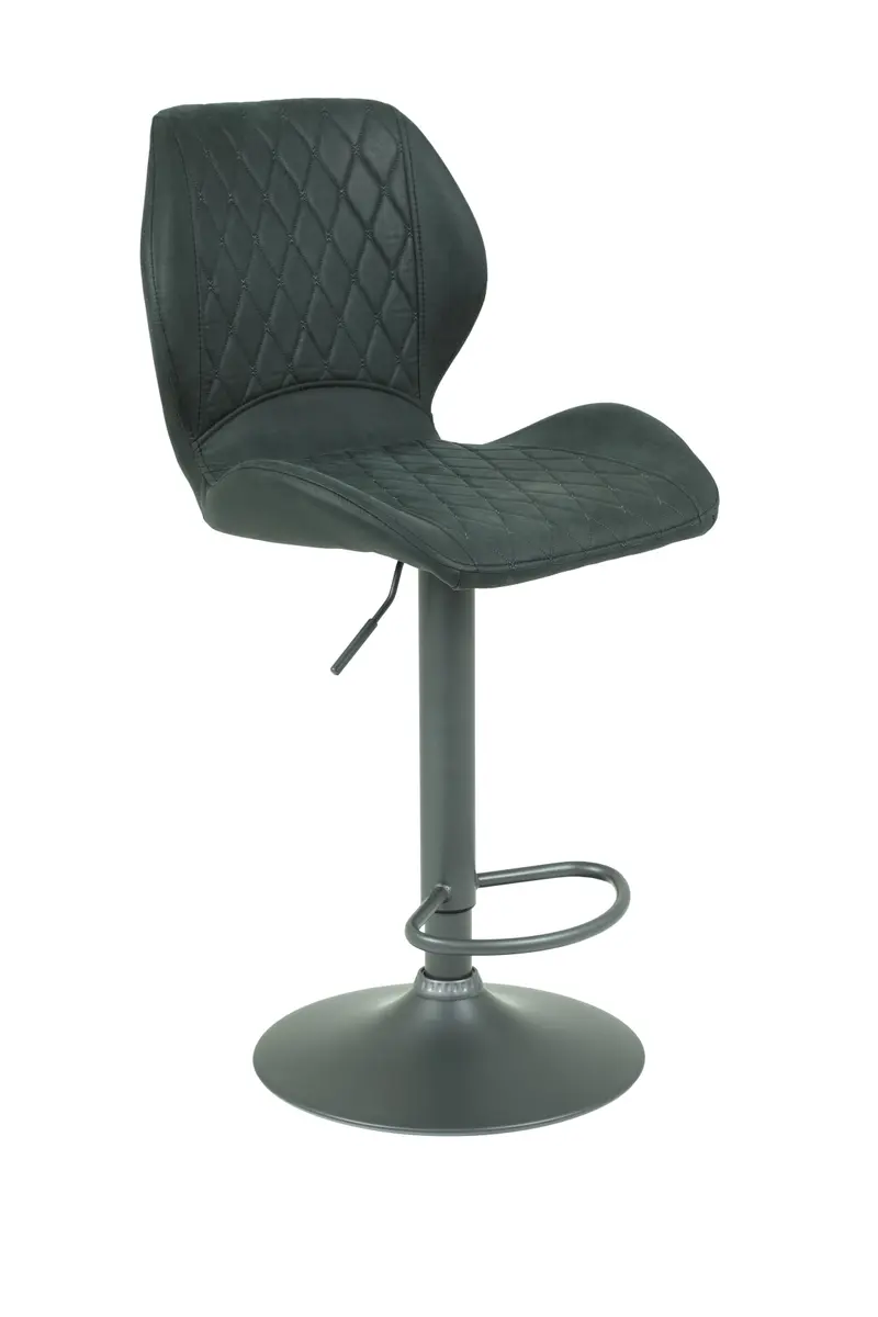 Barhocker - höhenverstellbar, Stoff, Anthrazit