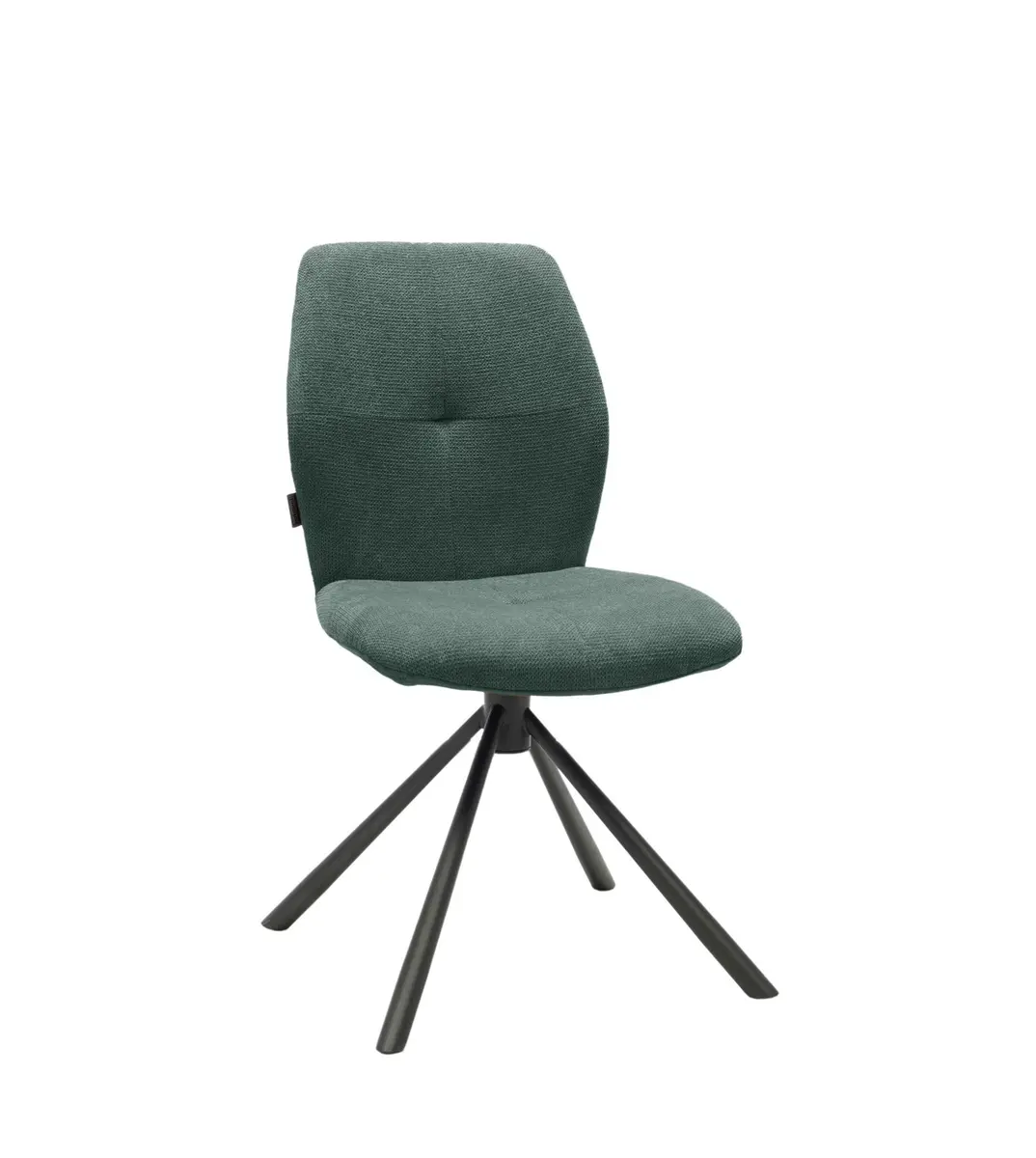 Stuhl MANOA - drehbar, Stoff, Petrol