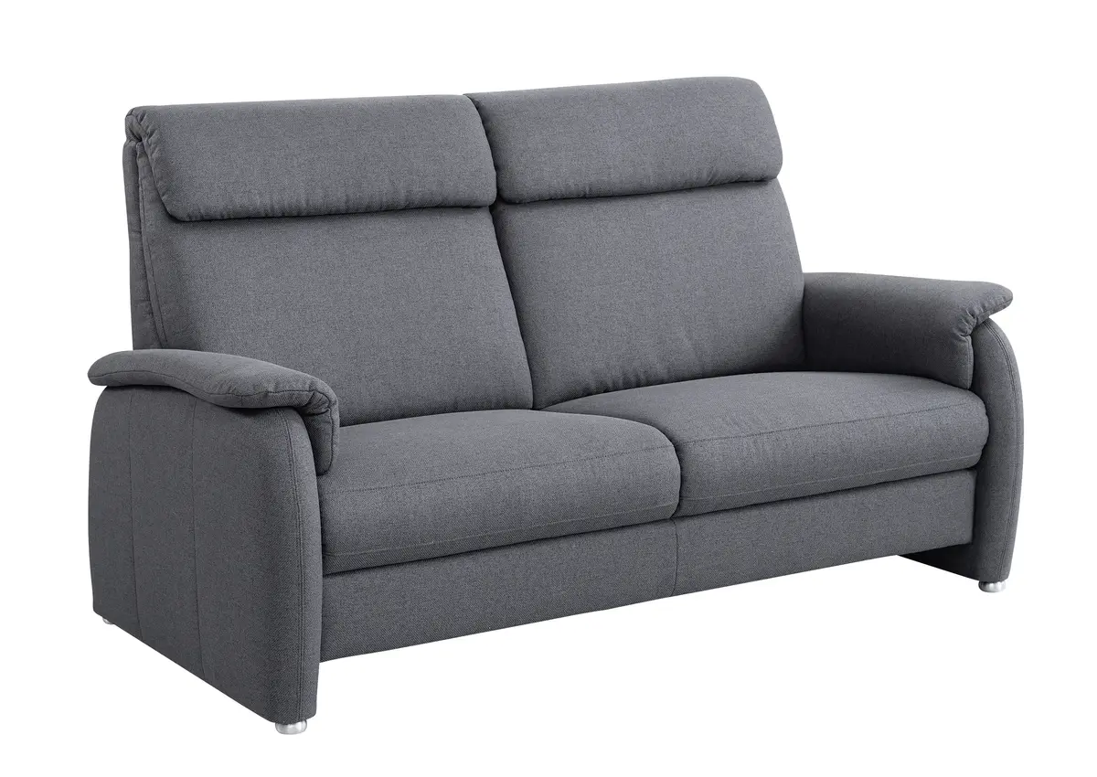 Sofa EM Barcelona - 2,5-Sitzer, Stoff, Anthrazit