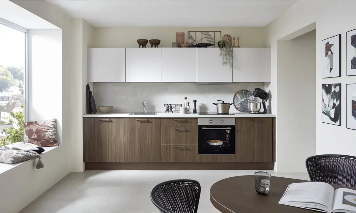 Küchenzeile 33.160 3 325, Nussbaum