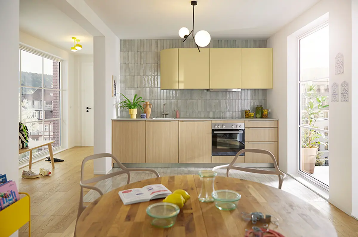 Küchenzeile 51.230 14 525, Eiche natur Nachbildung