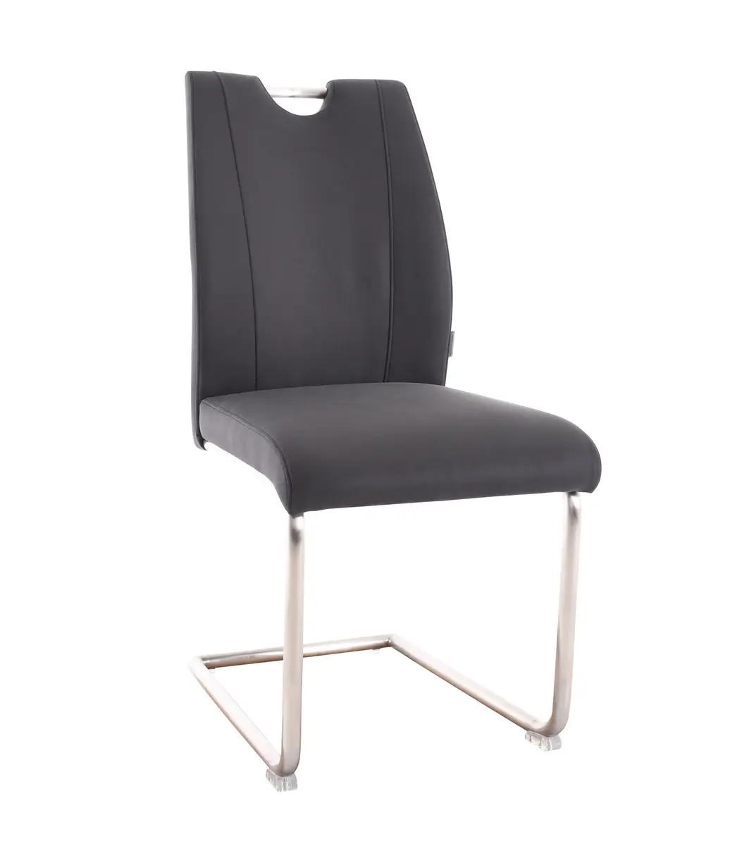 Freischwinger MICHI - Stoff, Schwarz