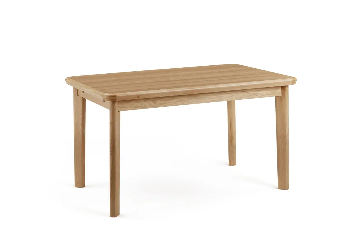 Esstisch - ausziehbar, LB ca. 122x82 cm, Eiche, teilmassiv