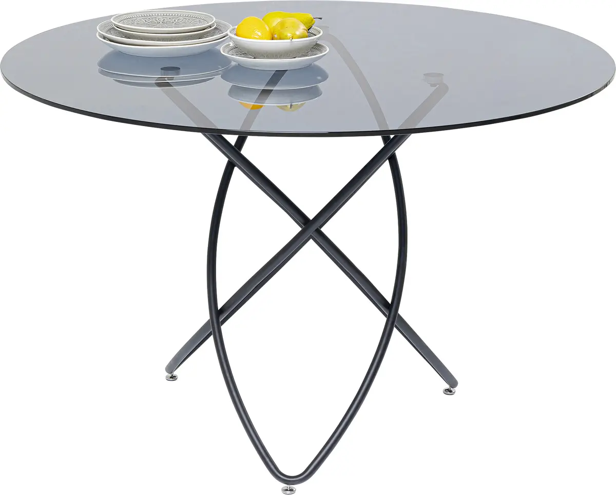 Esstisch - Ø/H ca. 120x76 cm, Schwarz