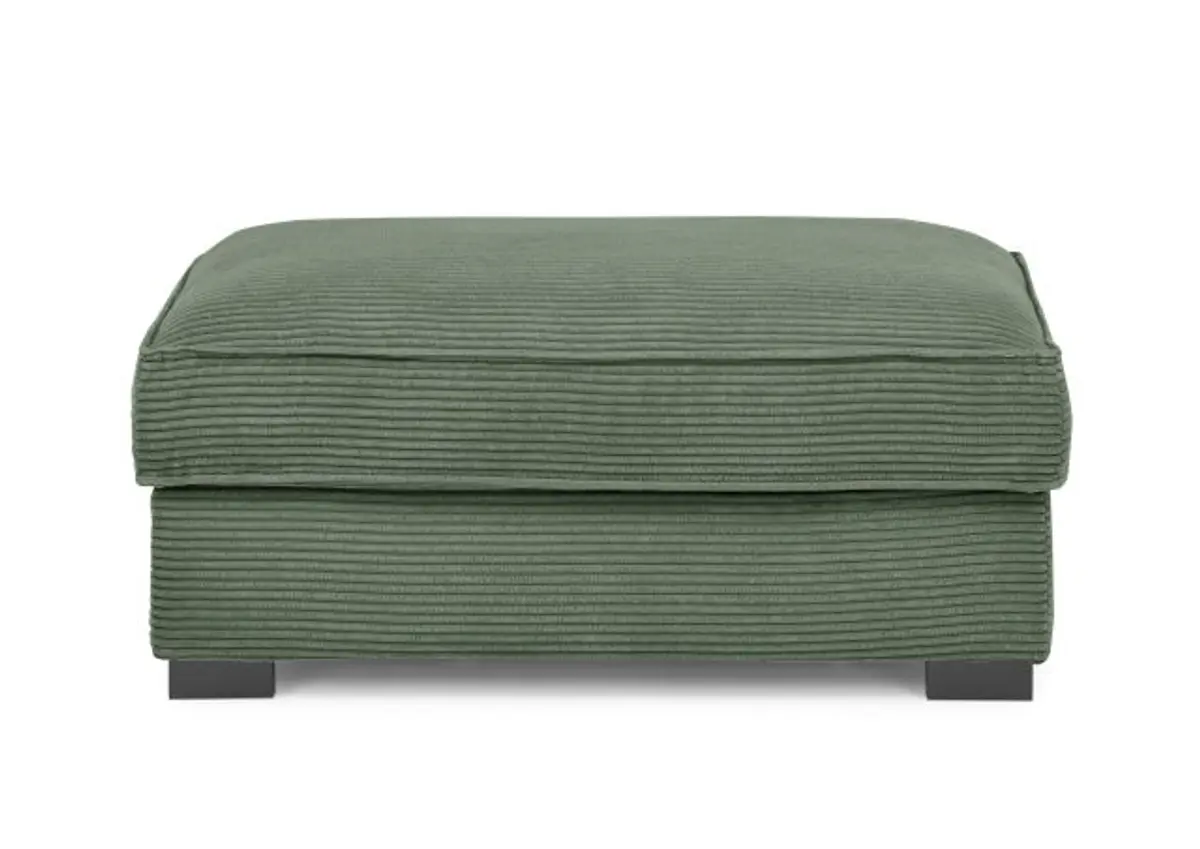 Hocker - Stoff, Grün