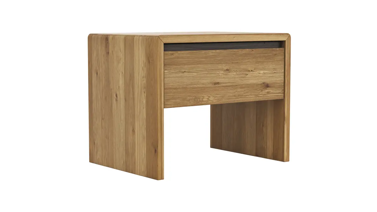 Nachttisch Baltimore - Wildeiche massiv