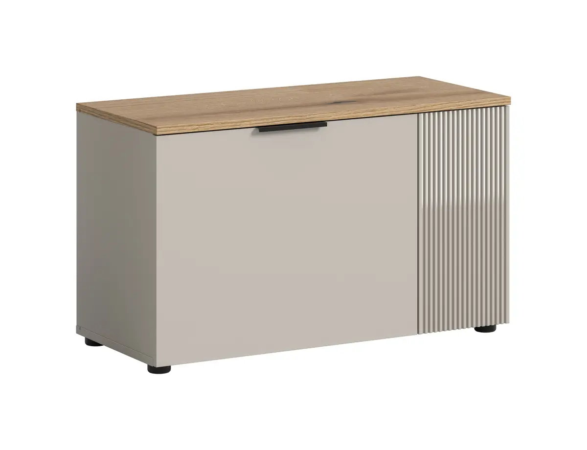 Schuhbank - B ca. 80 cm, Kaschmir, Evoke Eiche Nachbildung