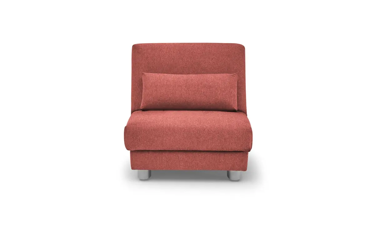 Funktionssessel EASY Optik A - 1-Sitzer, 80 cm inkl. Schlaffunktion, Stoff, Rot