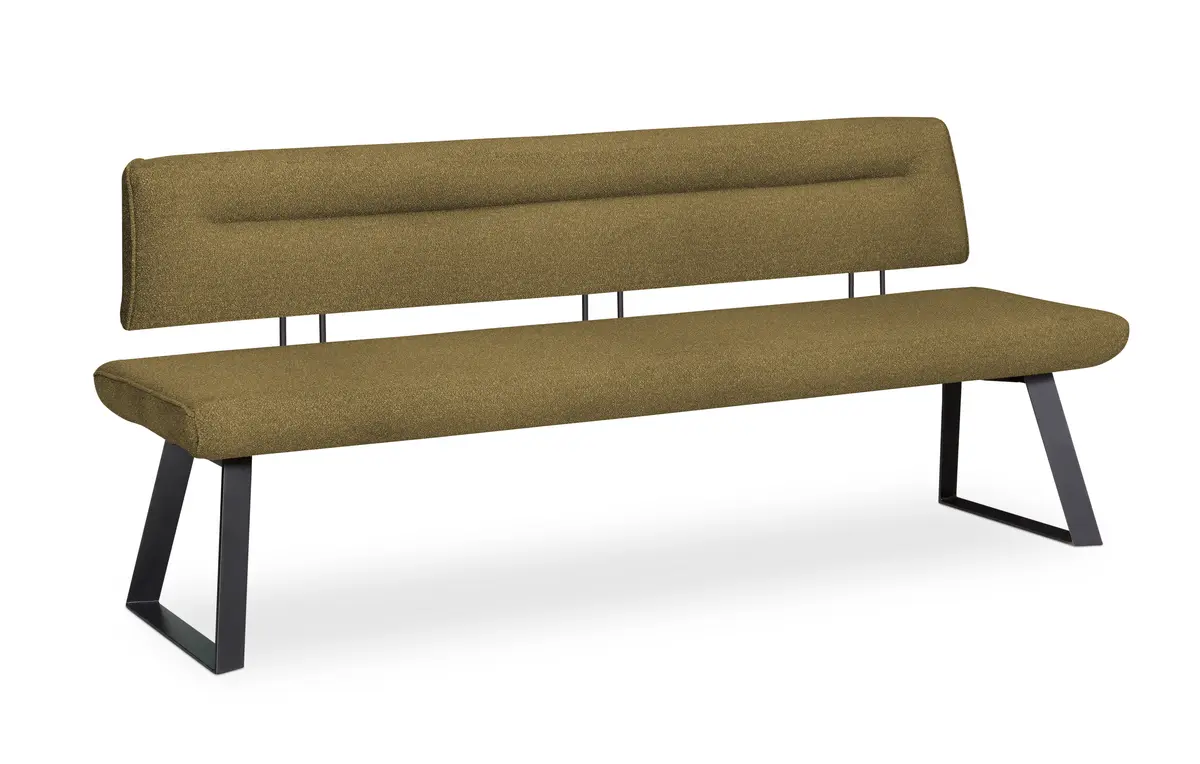 Polsterbank - Breite ca. 200 cm, Polyester, Olive