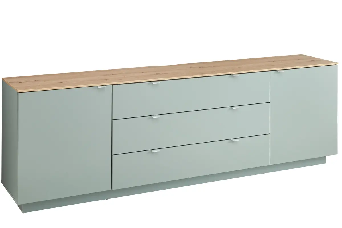 TV-Sideboard - Schilf, Eiche Dekor