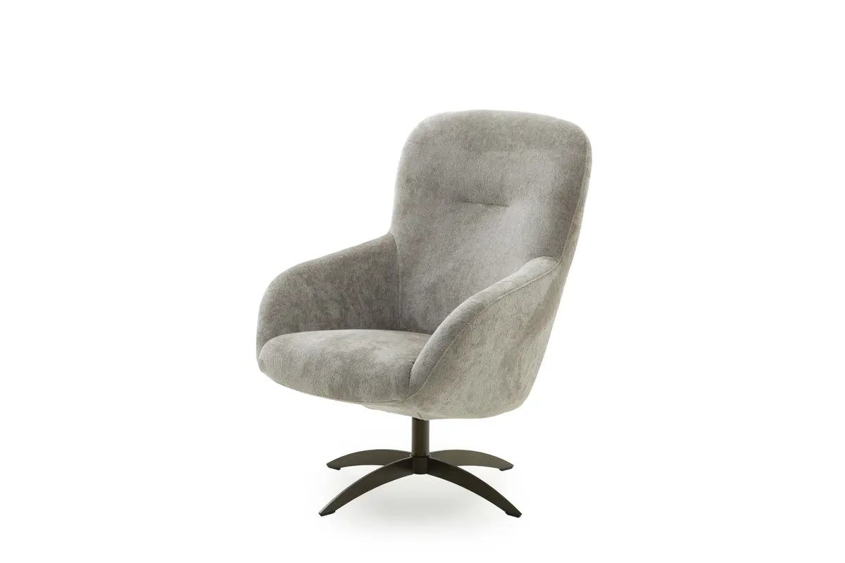 Drehsessel Josephine - Chenillestoff, Sand