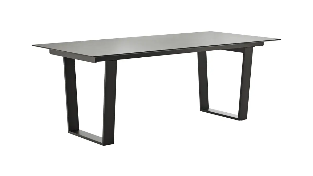 Esstisch Dinner - verlängerbar, LB ca. 200x95 cm, Kunststoff, Grau