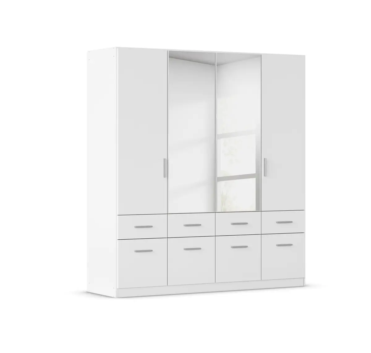 Drehtürenschrank REXY MATT- B ca. 181 cm, Weiß