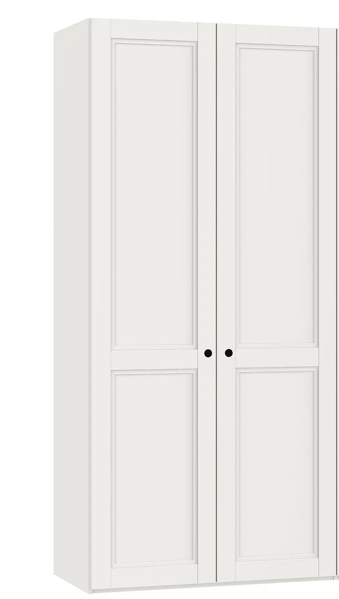 Drehtürenschrank JOIN IT- B ca. 101 cm., Cremeweiss, Weiss