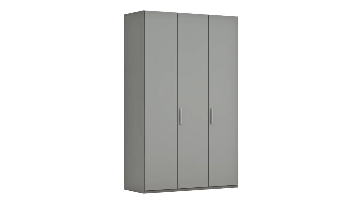 Drehtürenschrank Viana - B. ca. 151 cm, Lack, Steingrau