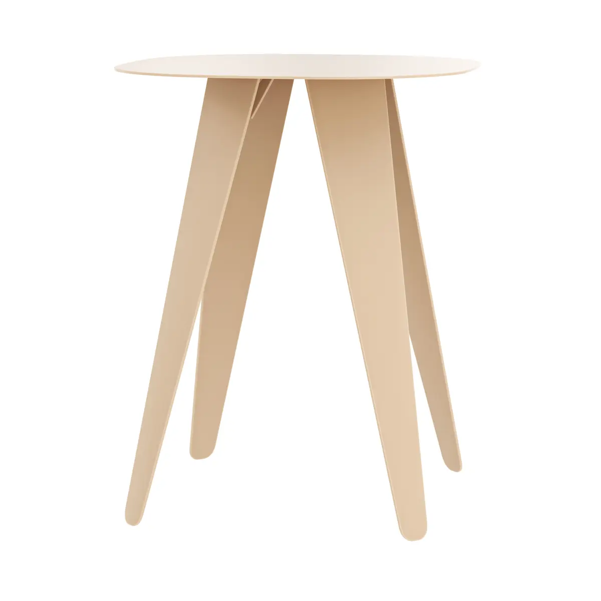 Beistelltisch Signe - BHT ca. 40x50x40 cm, Lack, Beige