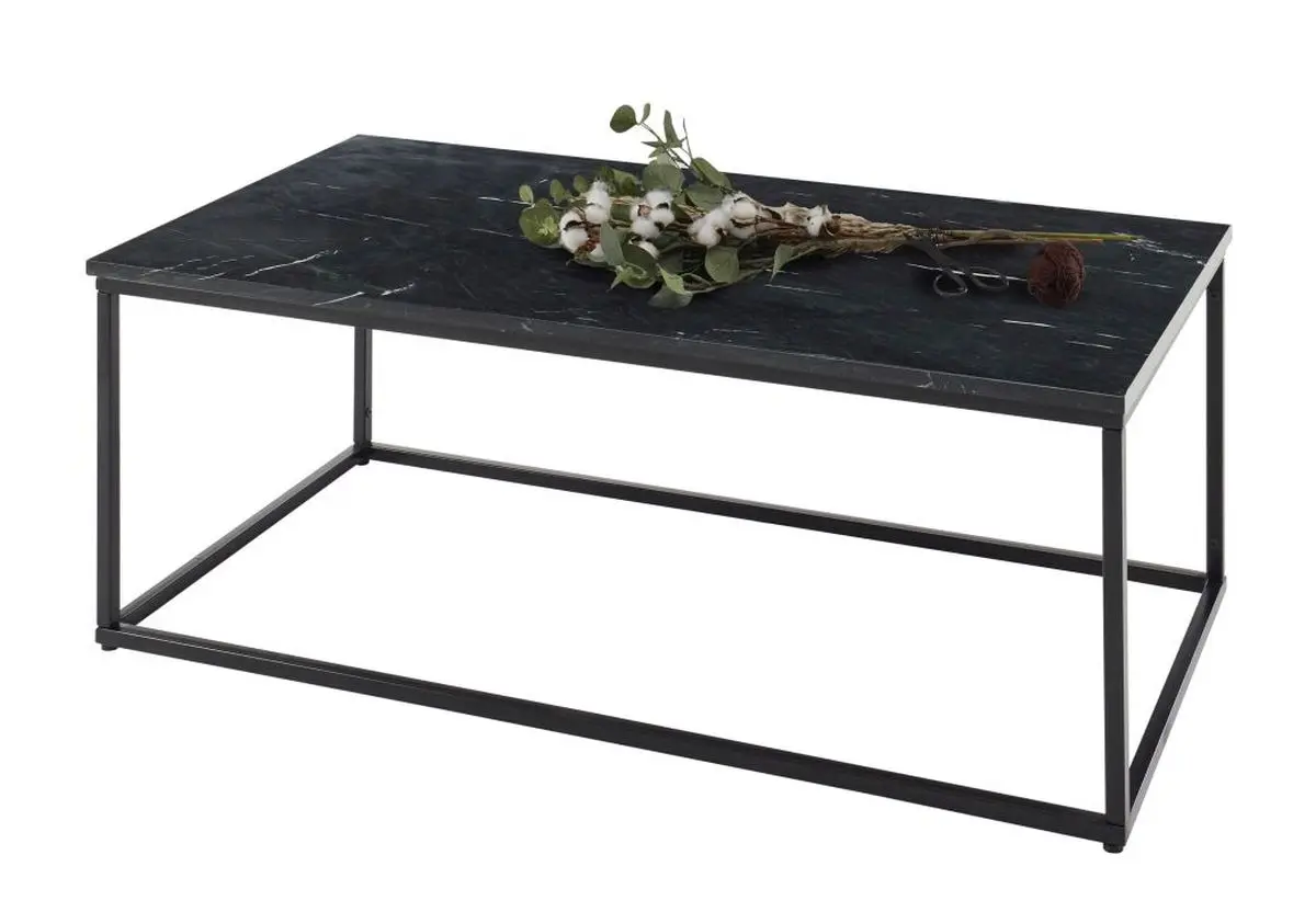 Couchtisch - BHT ca. 120x46x60 cm, Schwarz