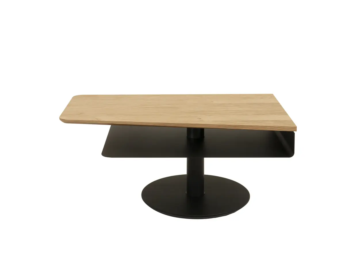 Couchtisch - höhenverstellbar, LBH. ca. 100x60x46-64  cm, Wildeiche furniert