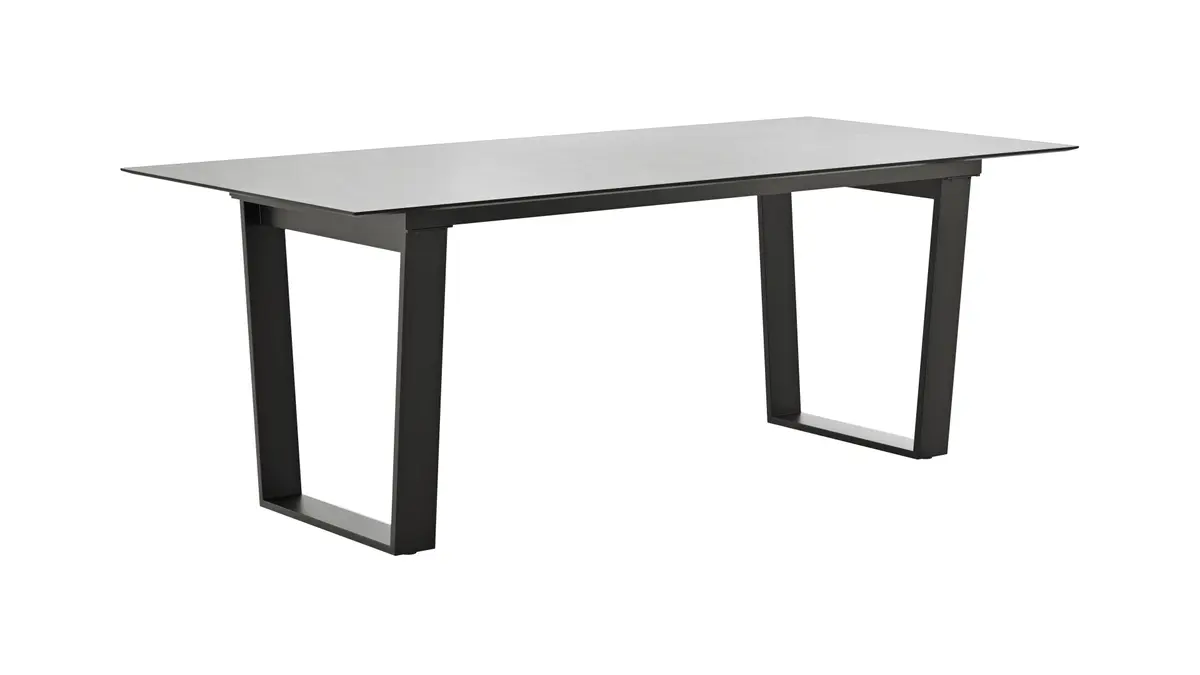 Esstisch Dinner - LB ca. 200x95 cm, Kunststoff, Hellgrau