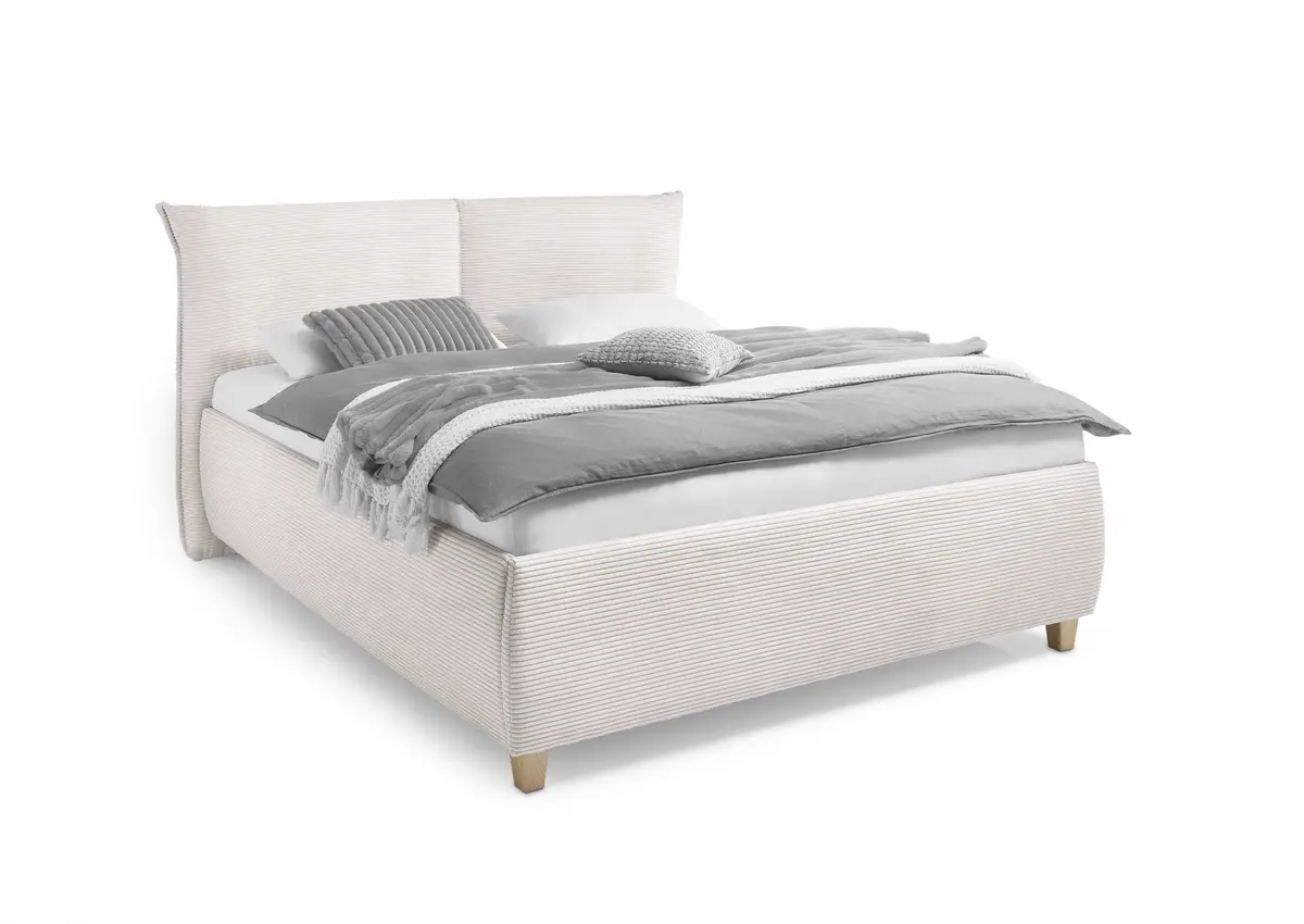 Bettgestell ALICA- Liegefläche ca. 180x200 cm, Stoff, Beige