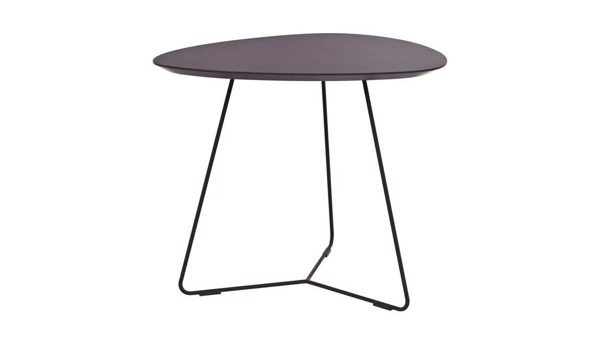 Ecktisch Fano - LBH ca. 59x50x50 cm, Fenix, Aubergine