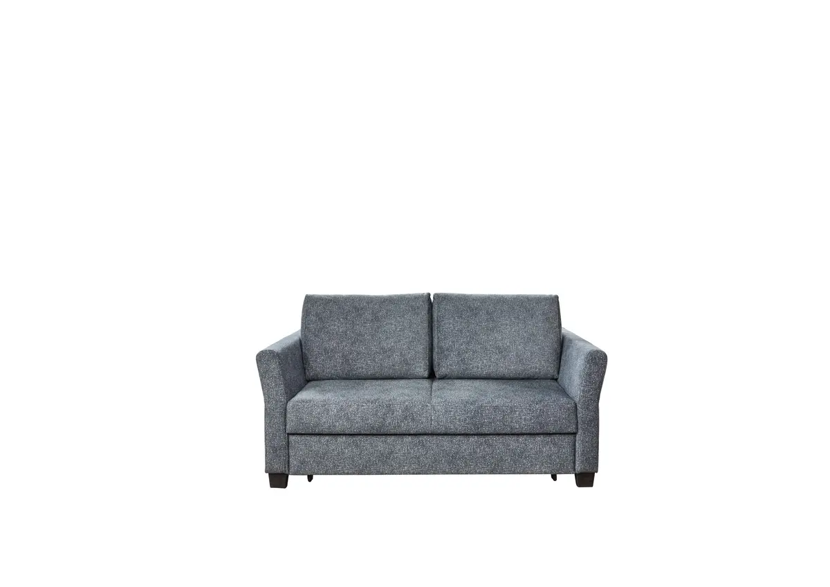 Relax-Sofa - Sitztiefe verstellbar/Schlaffunktion, Stoff, Grau