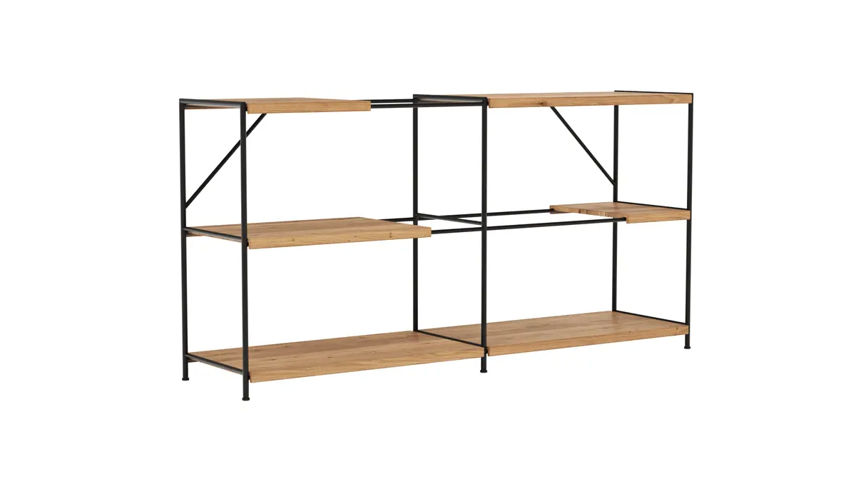 Regal Hartford - Eiche massiv, natur geölt