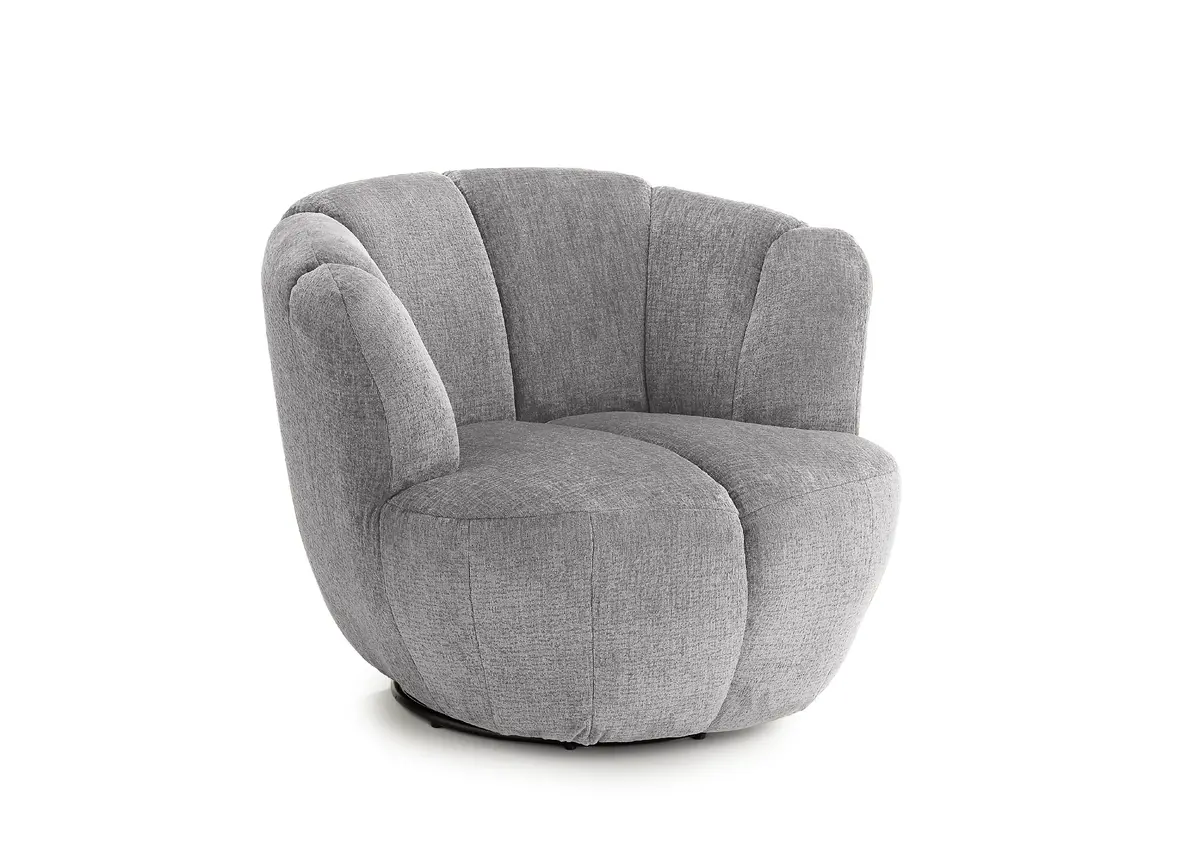 Drehsessel - Größe. L, Stoff, Steingrau