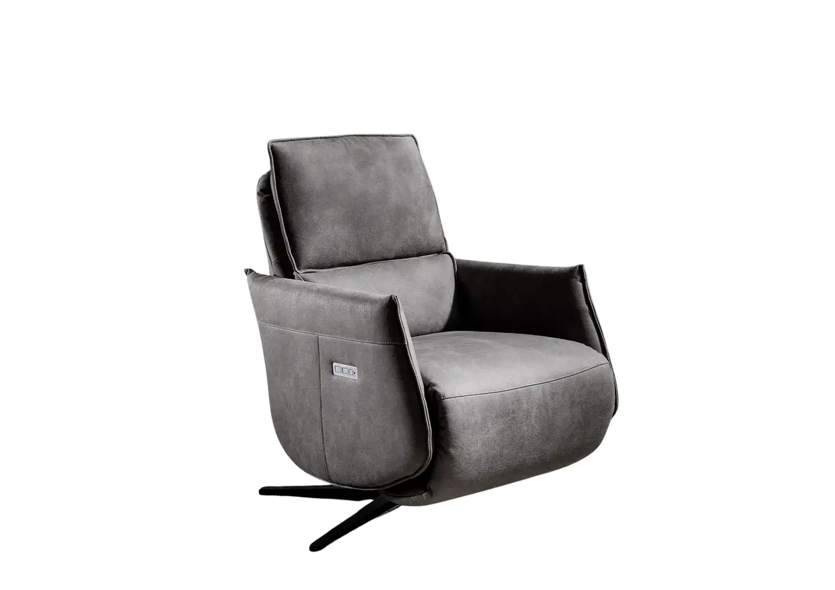 Fernsehsessel - Relaxfunktion, Stoff, Bordeaux